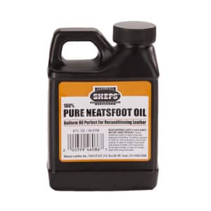 Neatsfoot oil is ideal for work boots, horse tack, and firm leather goods