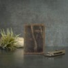 The Handcrafted vintage brown slim Wallet made in USA