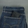 Men's magnetic money clip black wallet in jeans