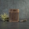 men's Trifold in vintage brown Back view