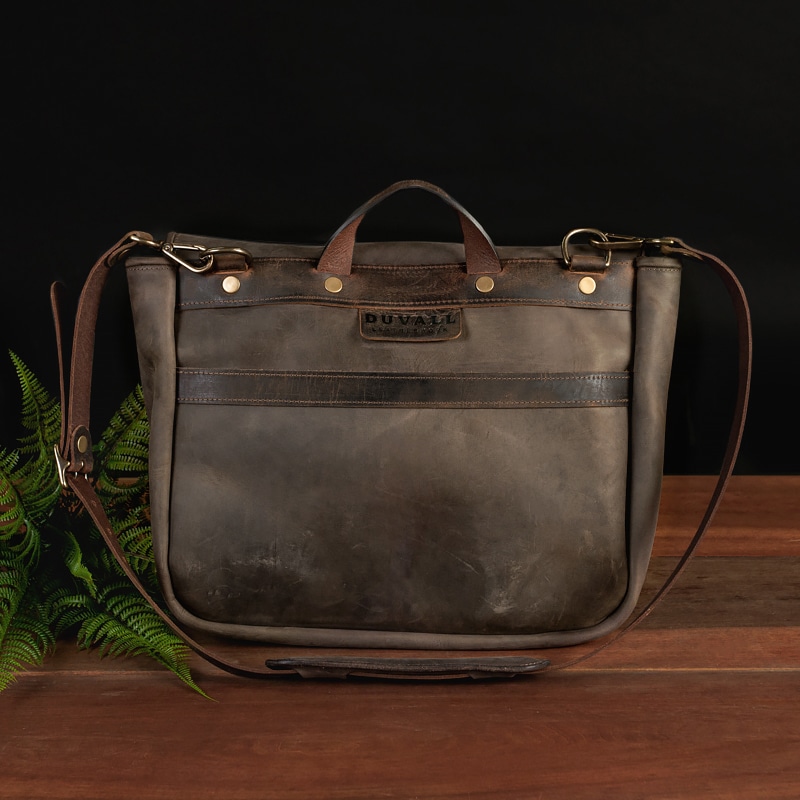 Vintage Brown Messenger Bag • U.S. Craftsmanship • Duvall Leatherwork