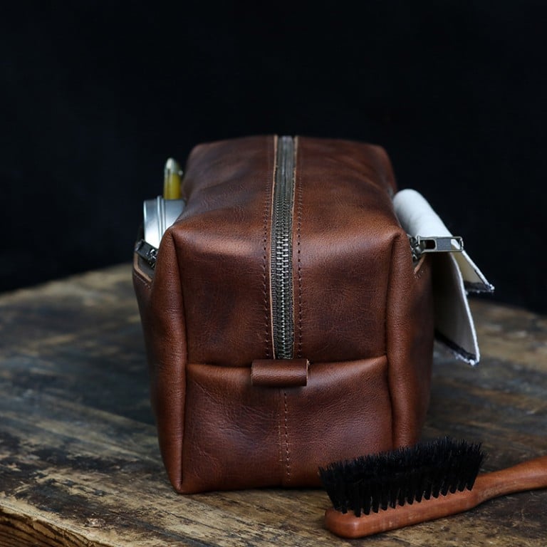 Leather Toiletry Bags • Handcrafted in the USA • Duvall Leather