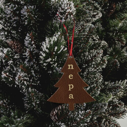 Tree shape holiday ornament