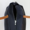 Women's Leather Shoulder Bag in Space Blue designed and made by hand in America