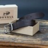 Men's Upland Leather Belt in Dark Brown Hardy leather Handcrafted in the USA