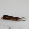 Small Bison Leather Key Snap Handcrafted in Pennsylvania