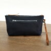 Fun Space Blue Arm Candy Leather Clutch Handcrafted in the USA