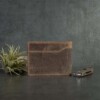 back view of Bifold wallet with ID window in Vintage Brown