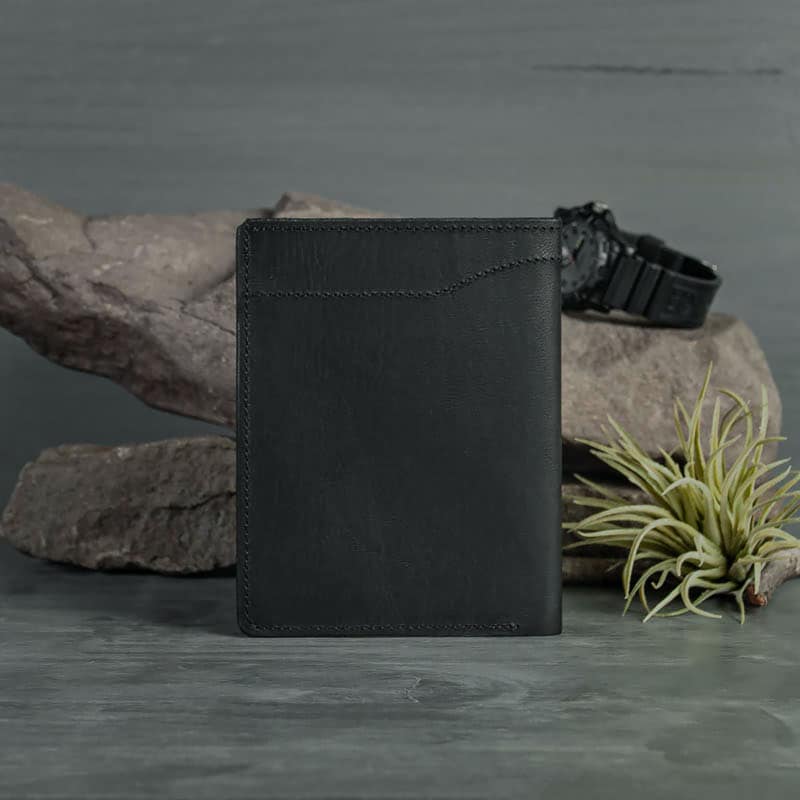 Black Leather Slim Zip Top Tote – American Leatherworks