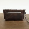Leather Arm Candy Wristlet in Ash Gray Cowhide Leather Handmade in PA