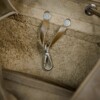 Internal clip for keys in a backpack for women
