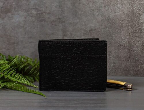Our New Black Bison Leather Wallets